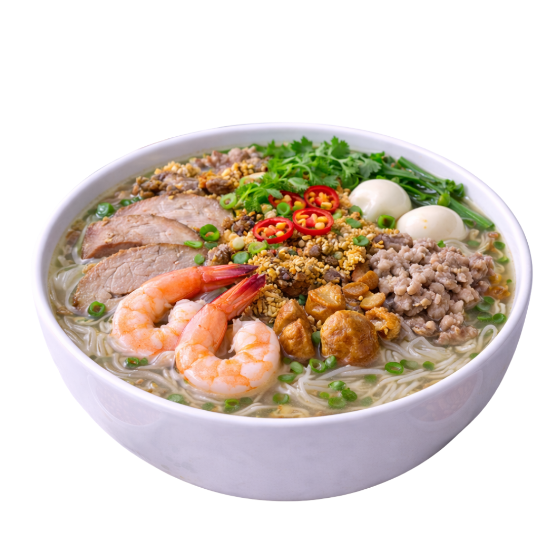 Hủ Tiếu Hoặc Mì Đồ Biển $15.99 Seafood Rice Noodle or Egg Noodle Soup